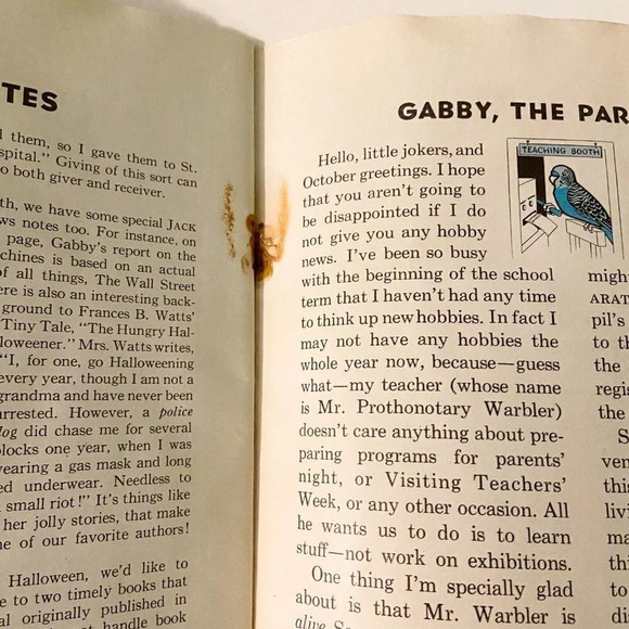 Vintage 1959 Jack and  Jill Halloween Magazine October Edition Ruth Bendel - Picture 15 of 16